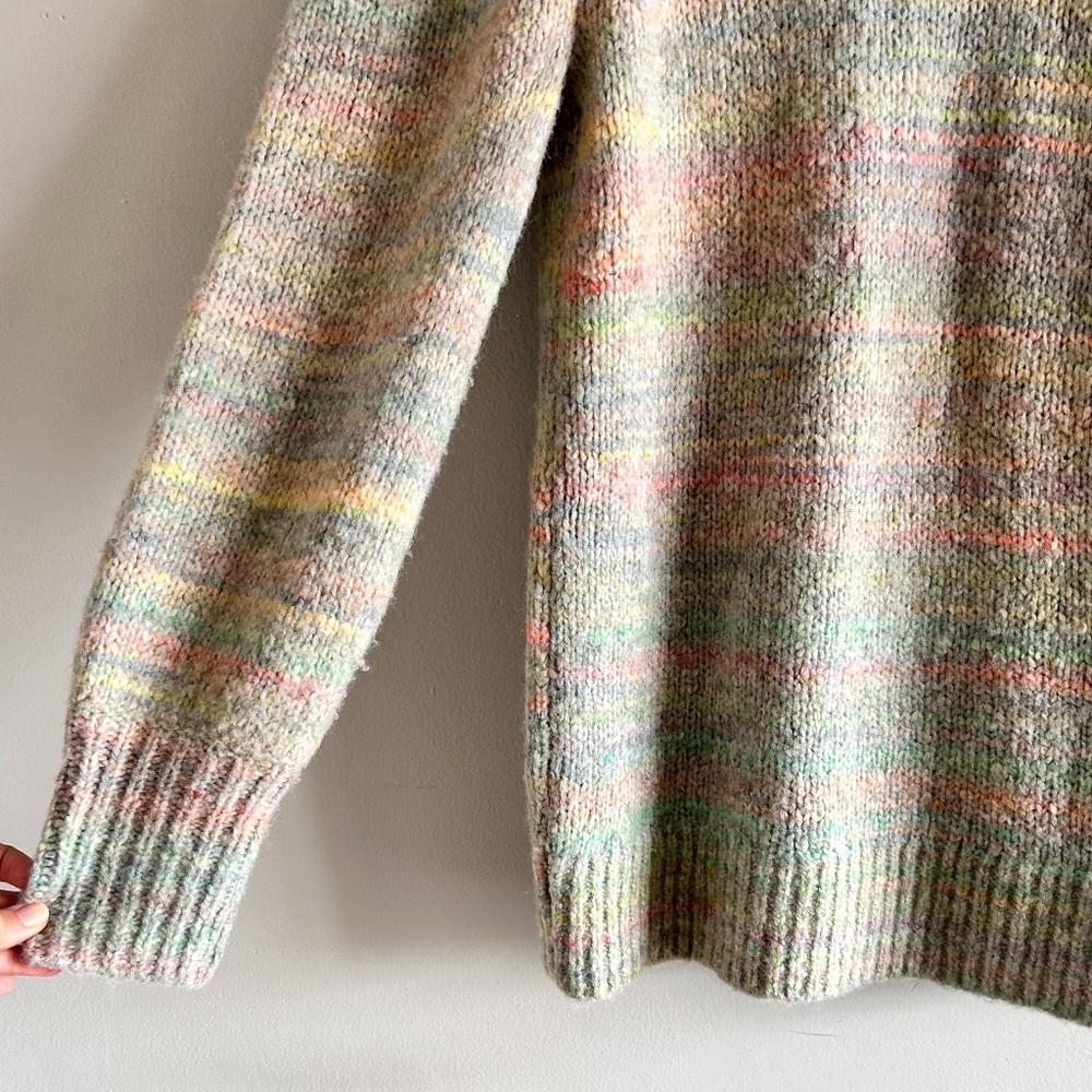 LoveShackFancy Wilford Boyfriend Cardigan Sweater | Autumn Rainbow Size X-Small - Picture 15 of 16